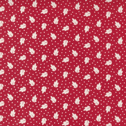 [MOD-33635-18] 30S Playtime Leafy Polka Dot Scarlet By Chloe'S Closet For Moda