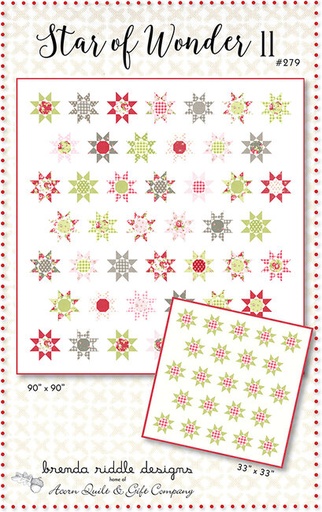 [AQG-279] Star of Wonder Pattern from Acorn Quilt and Gift