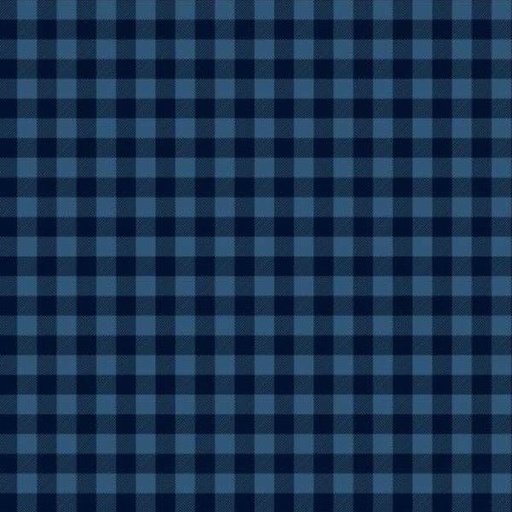 [WP-39148-444] Buffalo Check Medium Blue From Wilmington Prints