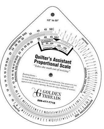 [QR-7024A] Quilter'S Assistant Proportional Scale From Golden Threads