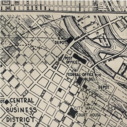 [FR-PWTH056.blac] Tim Holtz Foundations Street Maps