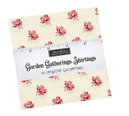 [MOD-4917S-PP] Garden Gatherings Shirtings Charm Pack By Moda