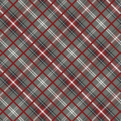 [PB-04711-MU] Gnome's Home Tree Farm Bias Plaid Multi by Audrey Jeanne Roberts for P & B