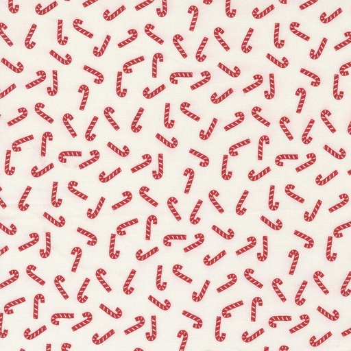 [MOD-31185-11] Holly Jolly Candy Cane Snow/Berry by Urban Chiks for Moda