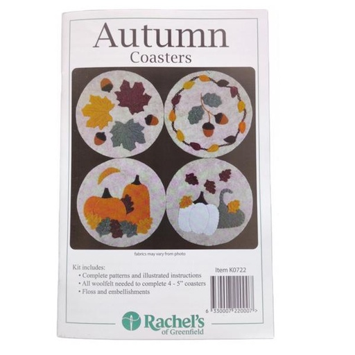 [RK-0722] Autumn Coasters Kit From Rachel'S  Of Greenfield