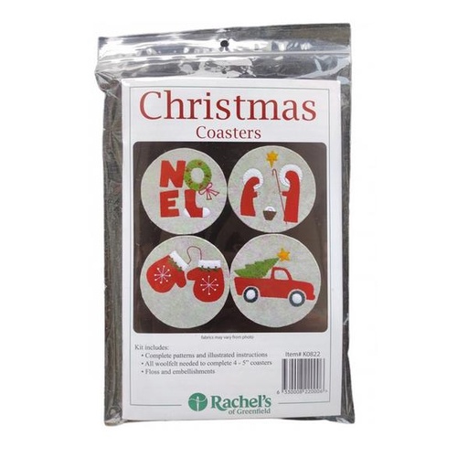 [RK-0822] Christmas Coasters from Rachel's of Greenfield