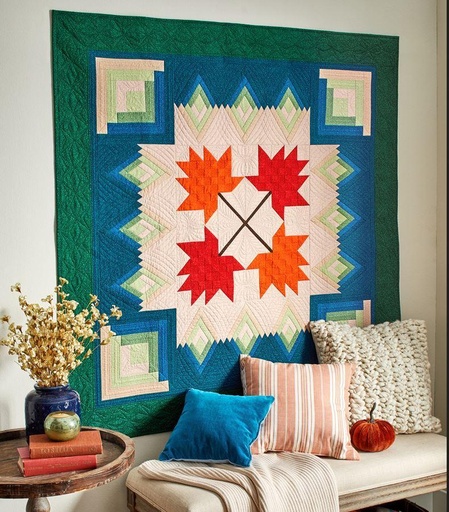 [PP-FallSplendor] Fall Splendor Quilt Kit Exclusive To Patchwork Plus