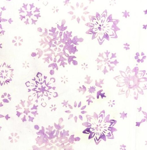 [AND-3067Q-XLilac] Be Colourful Snowflakes Lilac By Jacqueline De Jonge For Anthology