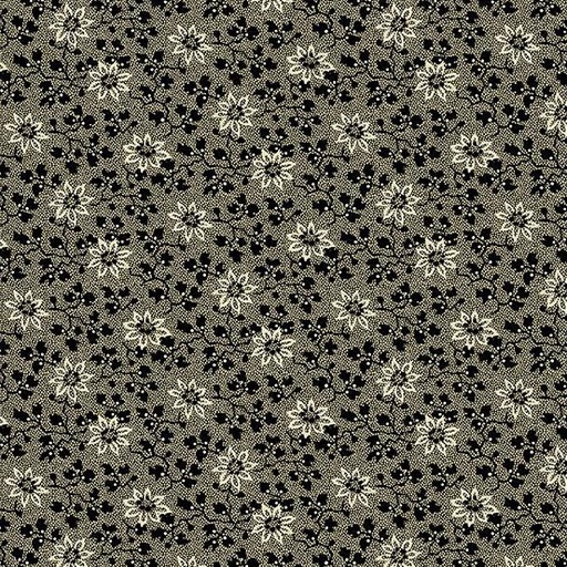 [AND-335-K] Reminiscence Flower Vine Black From Andover Fabric