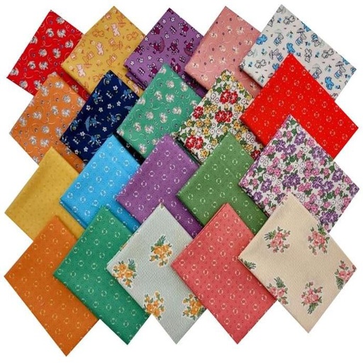 [PP-BasinFeedsacksF4] Basin Feedsacks Fat Quarter Bundle From Riley Blake