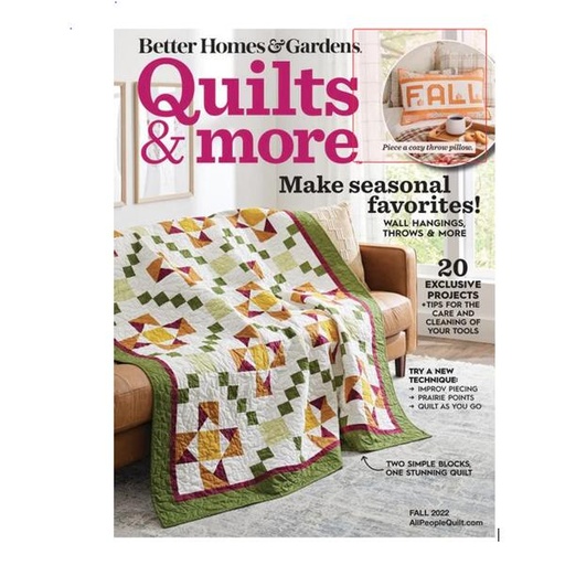 [MRBQAMFAL22] Quilts & More Magazine Fall 2022