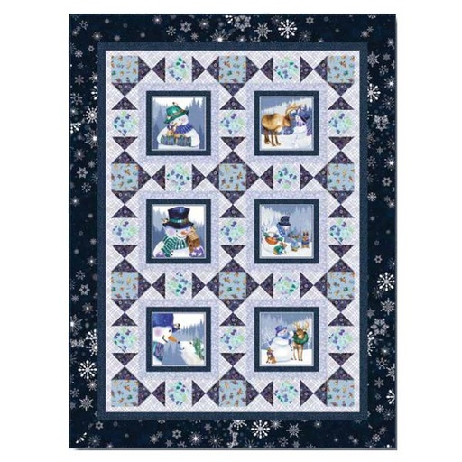 [PP-FlurryFriendsBloc] Flurry Friends Block Quilt Kit From Henry Glass