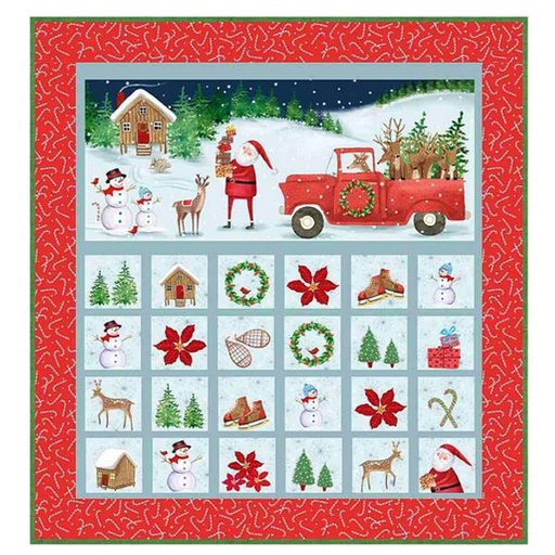 [PP-ChristmasCountAdv] Christmas Coundown Advent Calender Kit From Timeless Treasures