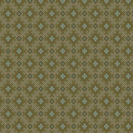 [MB-220332-OLV] Midnight Lace Petal Plaid Olive By Paula Barnes For Marcus Brothers