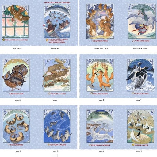 [ES-33000E] 12 Days Of Christmas Soft Book Panel