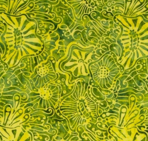 [RB-BTHH-1094] Expressions Batiks Tjaps Wavy Citrus Green From Riley Blake Designs