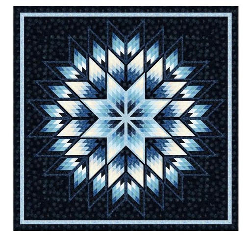 [PP-DiamondsinBloom] Diamonds In Bloom Quilt Kit Featuring Blueberry Tart Batiks