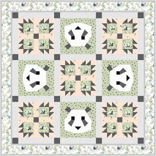 [PP-Panda-monium] Panda-Monium Quilt Kit 