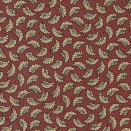 [MOD-31642-13] Kates Garden Gate Leaf Toss Red By Betsy Chutchian For Moda Fabrics