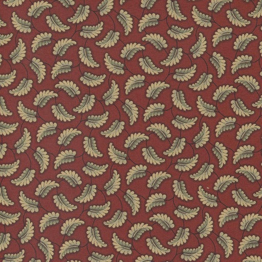 [MOD-31642-13] Kates Garden Gate Leaf Toss Red By Betsy Chutchian For Moda Fabrics