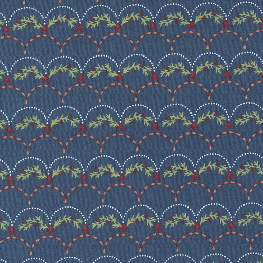 [MOD-20805-24] Joyful Joyful Garland Scallop Midnight By Stacy Iest Hsu For Moda Fabrics