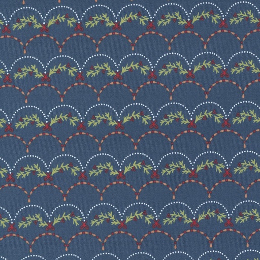 [MOD-20805-24] Joyful Joyful Garland Scallop Midnight By Stacy Iest Hsu For Moda Fabrics