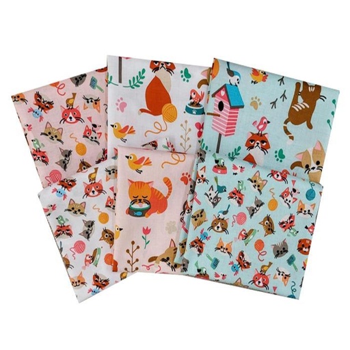 [PP-CatsMeowF4] Cat'S Meow Fat Quarter Bundle From Riley Blake