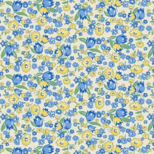 [HG-361-14] Nana Mae 6 Tulips Yellow From Henry Glass