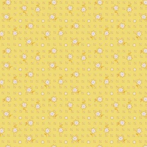 [HG-368-44] Nana Mae 6 Geometric Yellow From Henry Glass