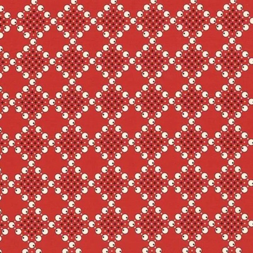 [KAUF-21032-3] Sunnyside Farm Grid Red By Debbie Beaves From Flowerhouse For Robert Kaufman Fabrics