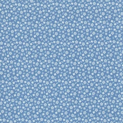 [KAUF-21037-4] Sunnyside Farm Flower Box Blue By Debbie Beaves From Flowerhouse For Robert Kaufman Fabrics