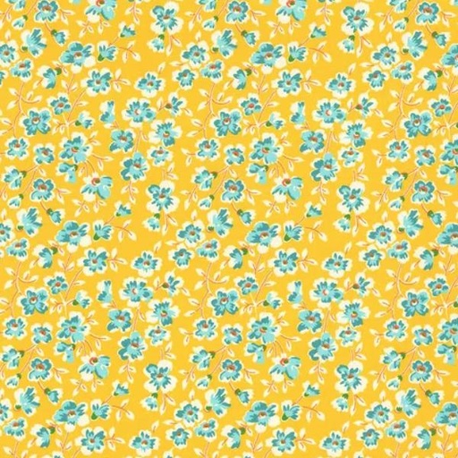 [KAUF-21034-5] Sunnyside Farm Floral Yellow By Debbie Beaves From Flowerhouse For Robert Kaufman Fabrics