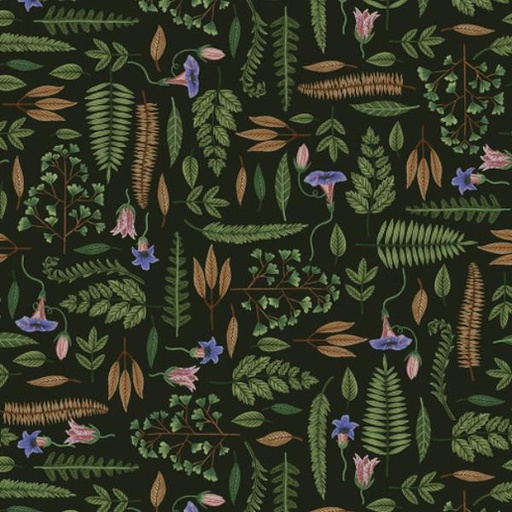 [SE-6273-69] Dark Forest Leaves Dk Green by Melissa Wang for Studio E Fabrics