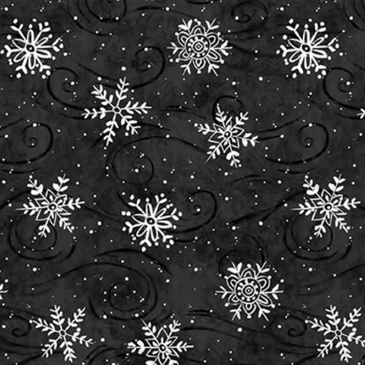 [BLAN-2234-99] Feeling Frosty Snowflakes Black By Diane Kater For Blank