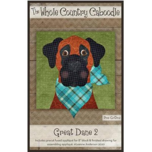 [PRE-GrDn2] Great Dane 2 Precut Prefused Applique Kit From The Whole Country Caboodle
