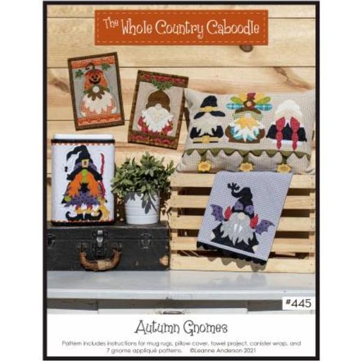 [WCC-445] Autumn Gnomes Pattern by Leanne Anderson for Whole Country Caboodle