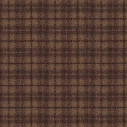 [MAY-18502-A2] Woolies Flannel Plaid Brown From Maywood Studio