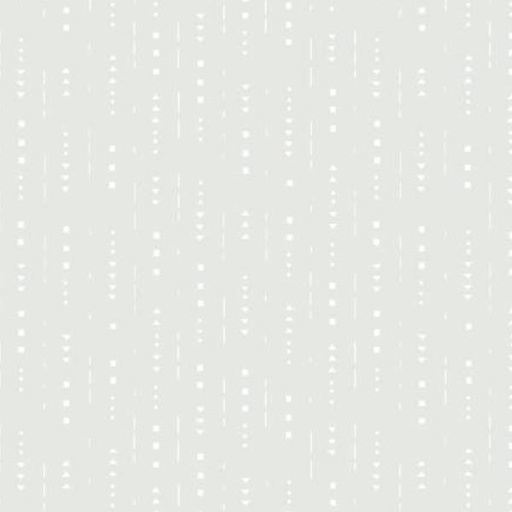 [PB-RA13-4889-W] Ramblings 13 Dotted Lines White on White by P & B Textiles