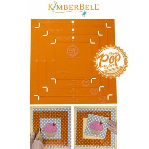 [KD-TL101] Orange Pop Rulers Square Set By Kim Christopherson For Kimberbell-Preorder