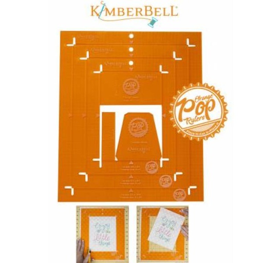 [KD-TL102] Orange Pop Rulers Rectangle Set by Kim Christopherson for Kimberbell