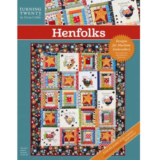 [FF-402] CD Henfolks Machine Embroidery by Tricia Cribbs for Turning Twenty