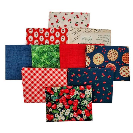 [PP-CherryPieF4] Cherry Pie Fat Quarter Bundle From Timeless Treasures