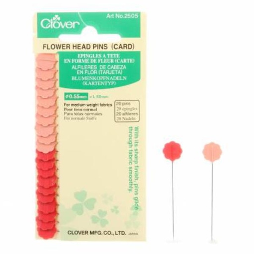 [CLOV-2506CV] Clover Flower Head Pins
