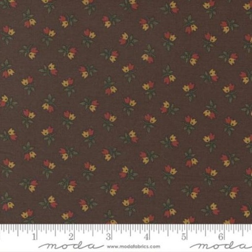 [MOD-38131-18] Adamstown Tulips Brown By Jo Morton For Moda Fabrics