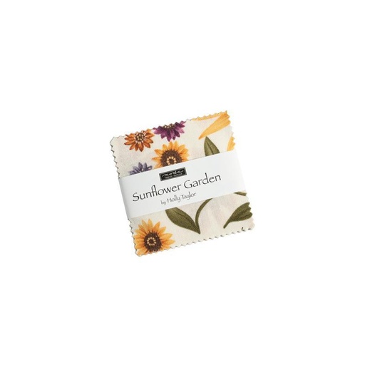 [MOD-6890MC] Sunflower Garden Mini Charms 2.5in Squares by Holly Taylor for Moda