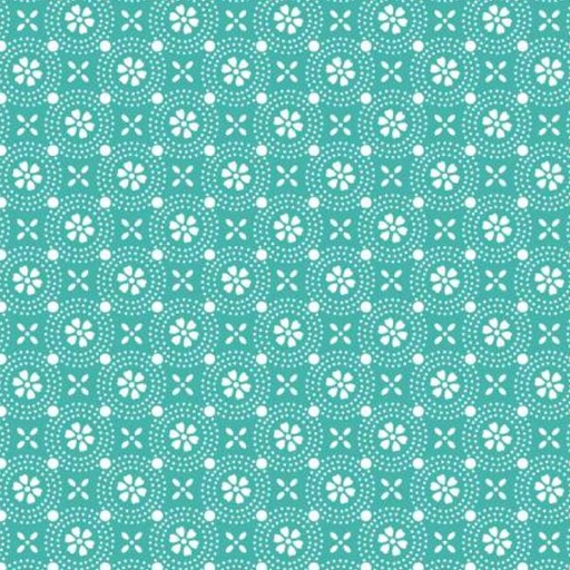 [MAY-8241-Q] Kimberbell Basic Dotted Circles Teal From Maywood Studio