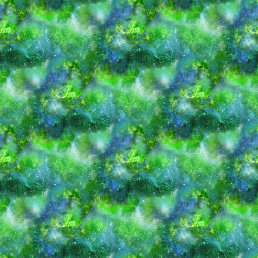 [NOR-24860-74] Universe Nebula Texture Green By Adrian Chesterman For Northcott