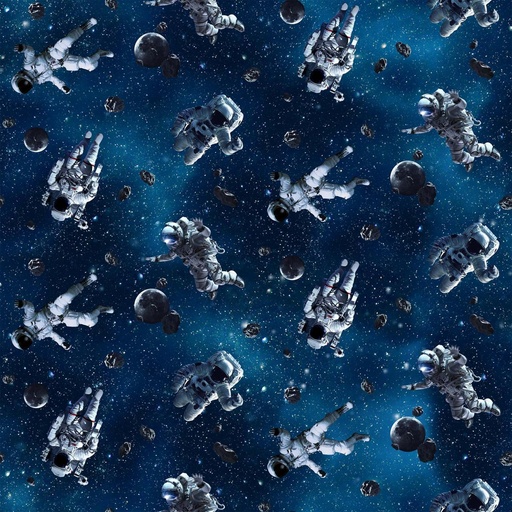 [NOR-24858-48] Universe Astronauts Navy By Adrian Chesterman For Northcott