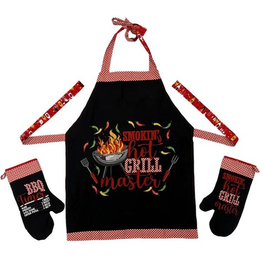 [PP-SmokinHotApron] Smokin' Hot Apron & Mitt Kit