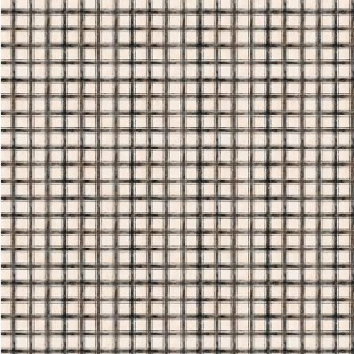 [WP-39771-199] Proud Rooster Plaid Ivory/Black By Susan Winget For Wilmington Prints